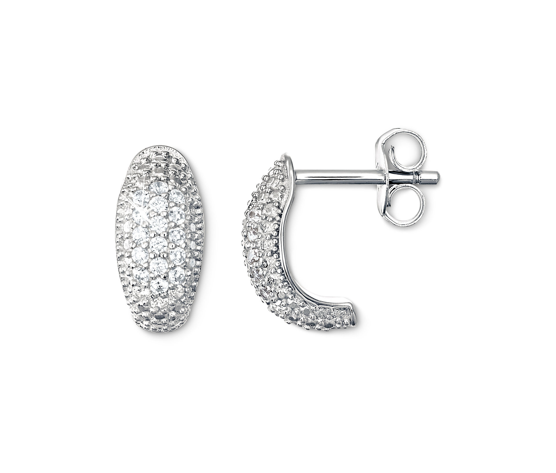Silber Creolen Sparkling - silber - silber
