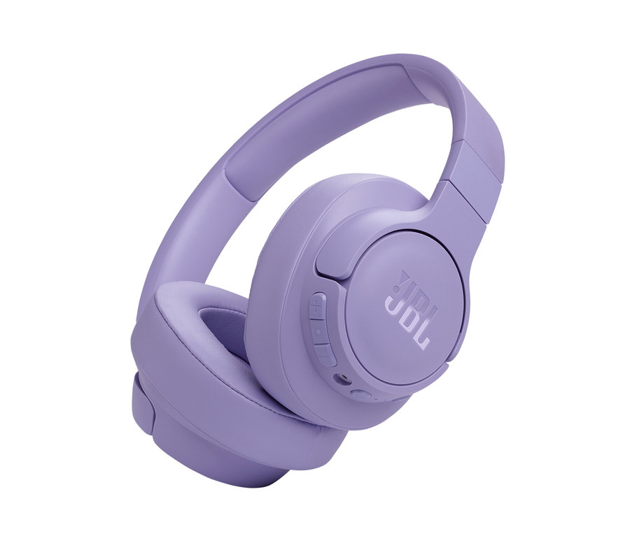Lila JBL »Tune 770 NC« Over Ear Kopfhörer auf weißem Hintergrund.