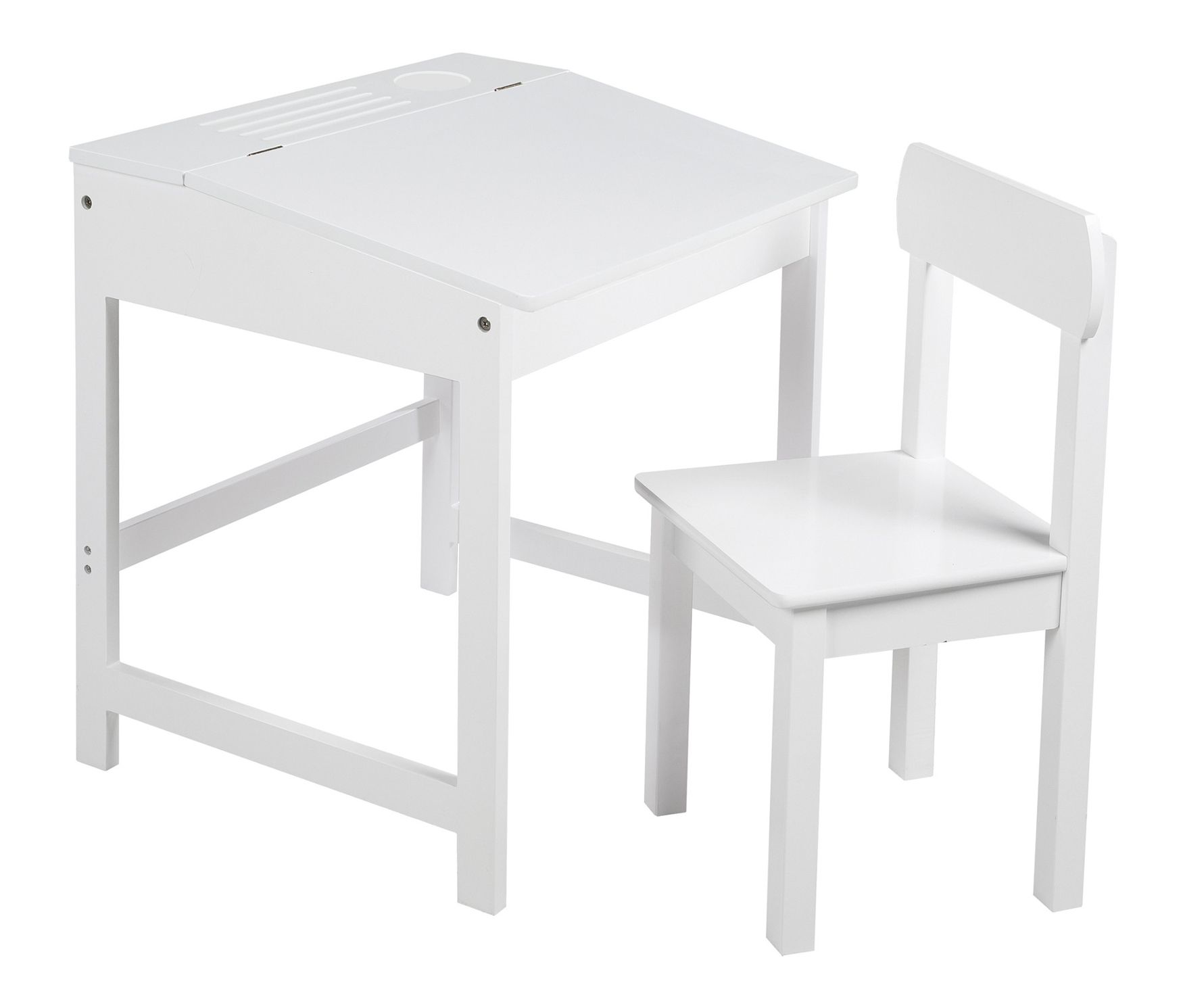 roba Schulpult mit Stuhl - 55x49x58cm - weiß - Holz
