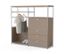 Kommode Metall »CN3« mit Holzplatte, 1 Kleiderstange, 1 Klappenfach und 3 Schubladen, taupe - /img/gQgme5i7/64/image.jpeg