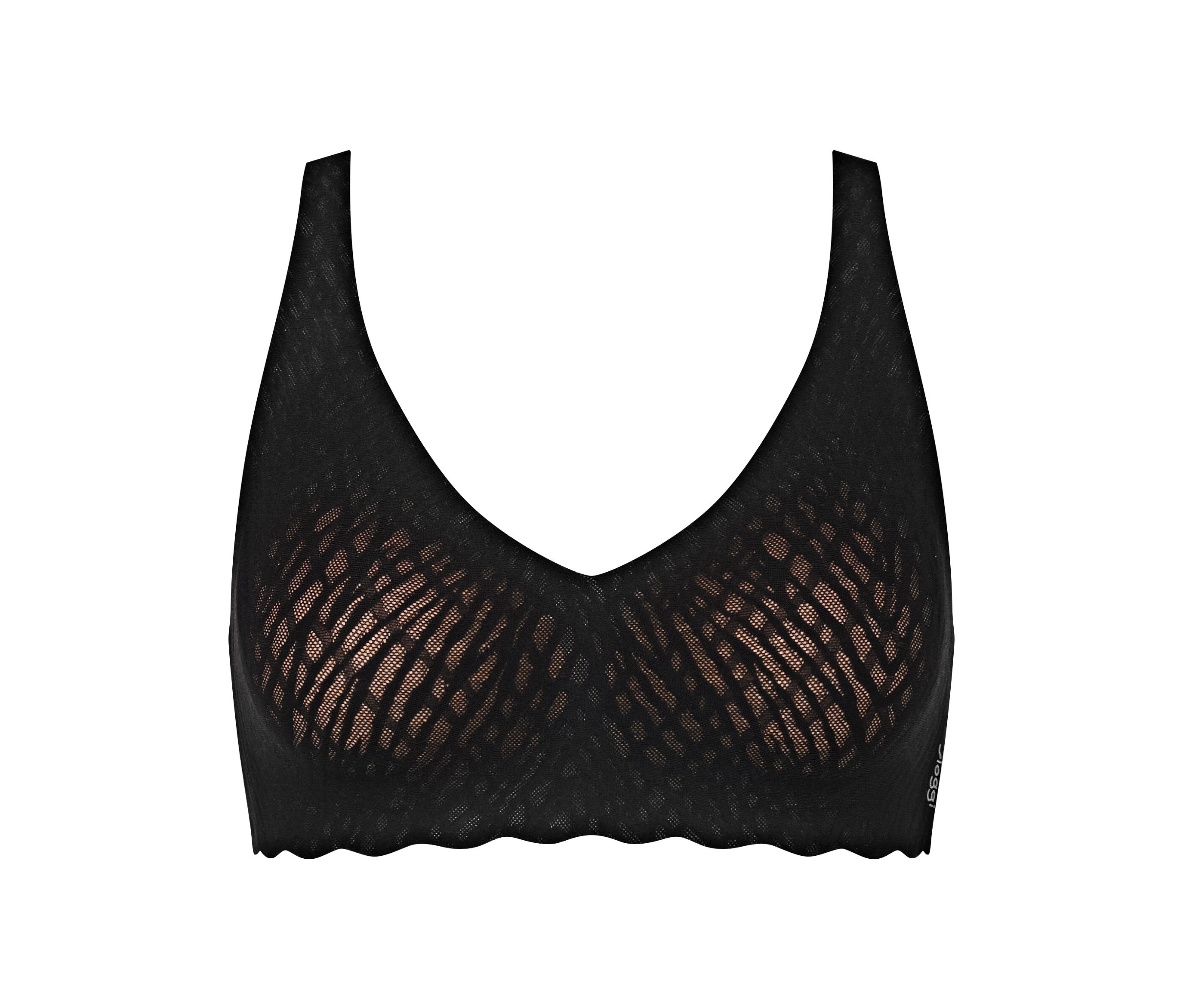 Zero Feel Bliss Soft bra - Damen - Gr. L - schwarz/jacquard - schwarz