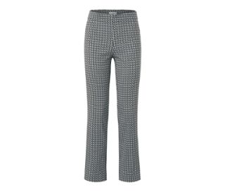 Bedruckte Stretchhose, navy