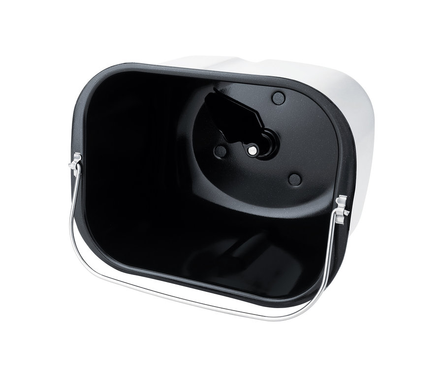 Schwarzer Behälter des XL Brotbackautomaten »BM2« mit Griff.