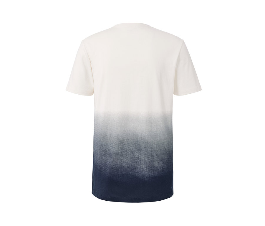 Weisses Dip-Dye-T-Shirt.