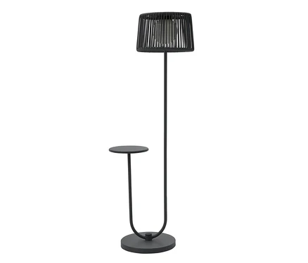 Leco Solar Stehleuchte mit integriertem Tisch, anthrazit.