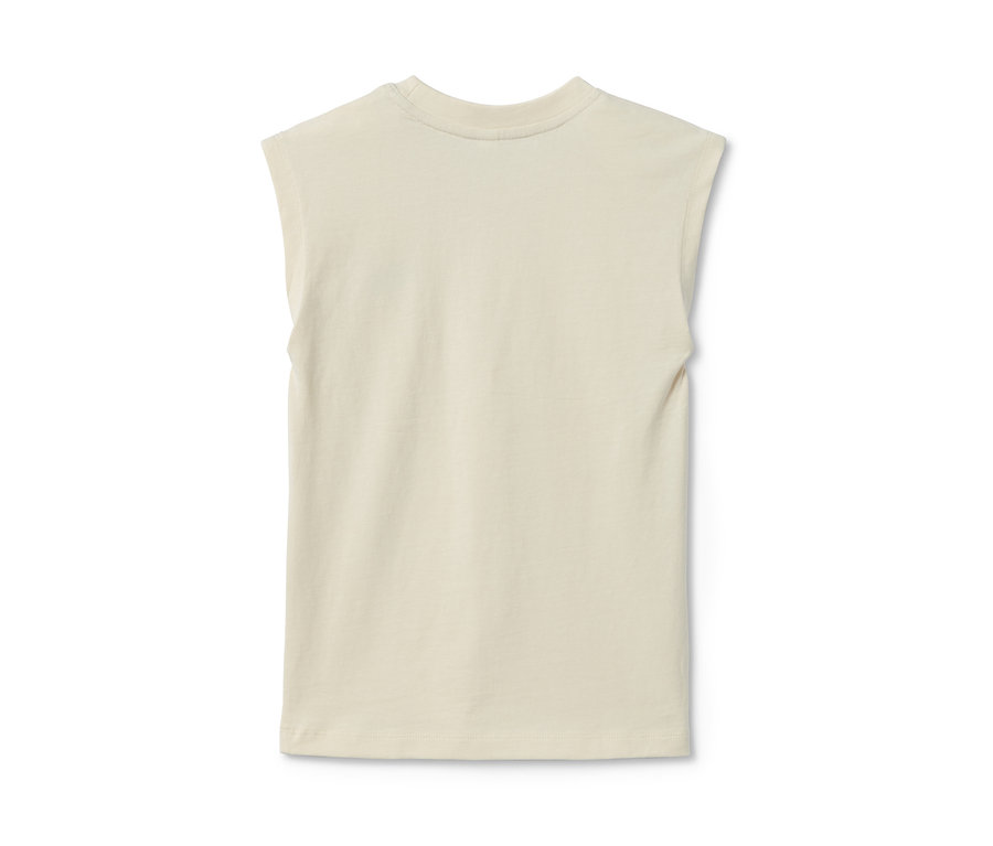 Beiges Muscle-Shirt aus einem 2er-Set.