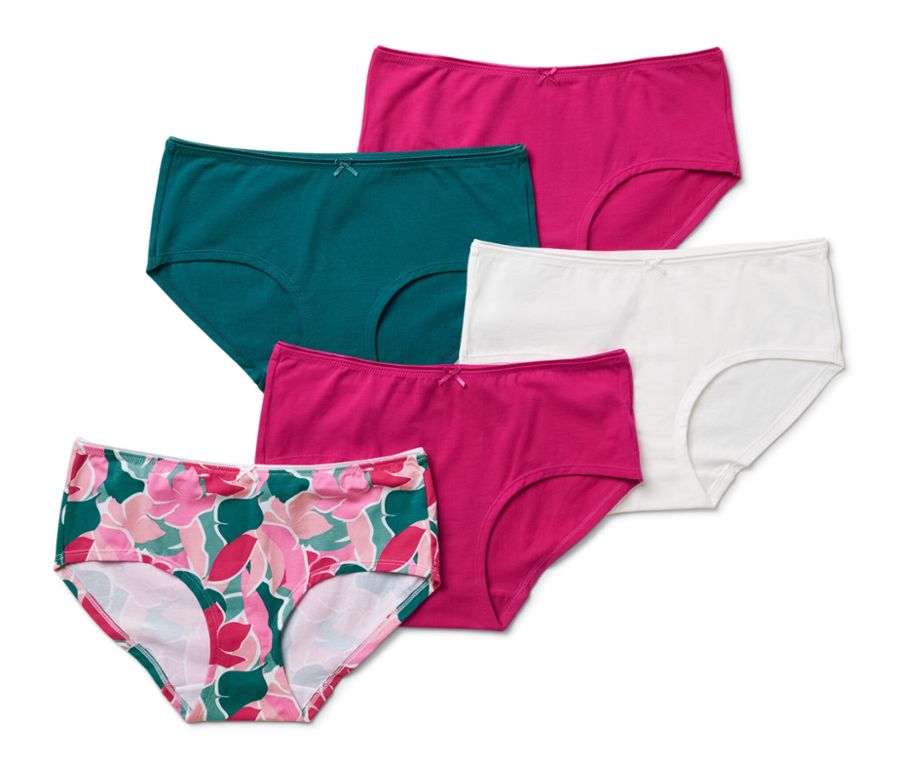 5 Pantys, mehrfarbig