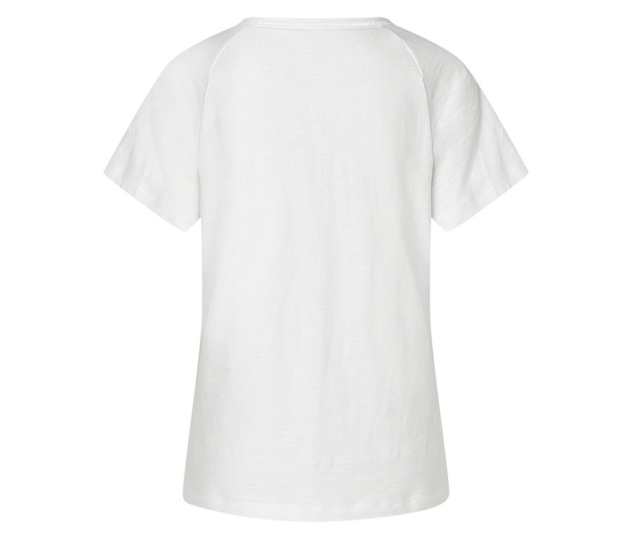 Weißes T-Shirt von hinten.