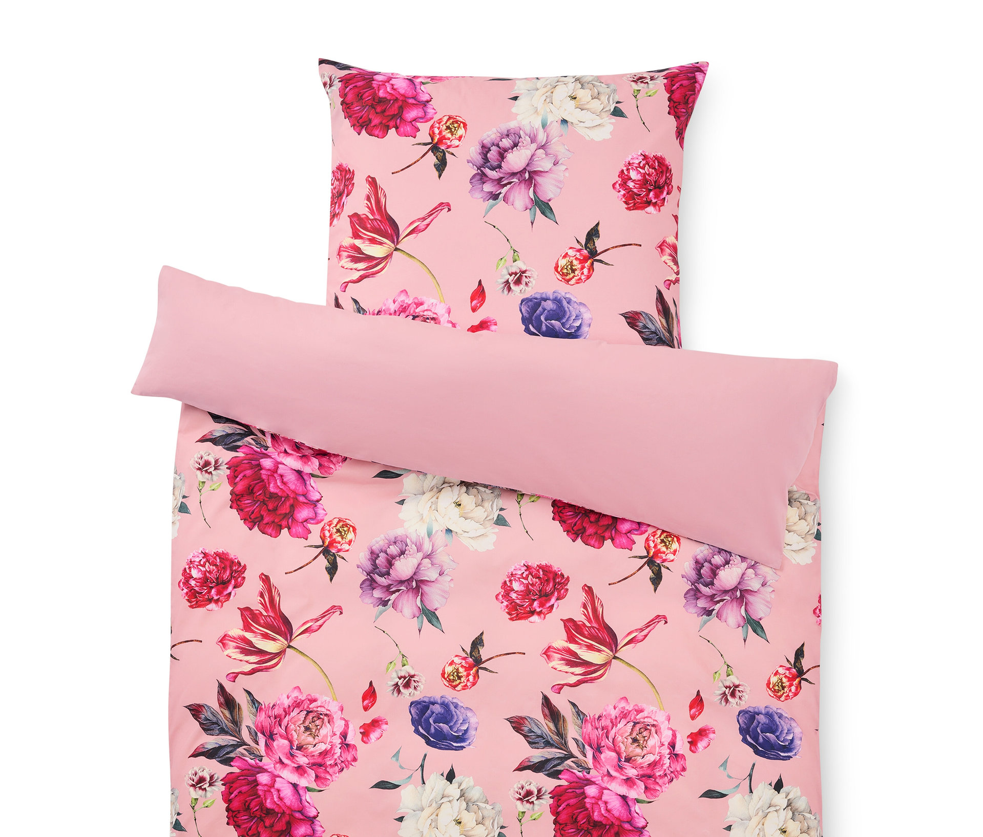 Renforcé-Bettwäsche - rosa - rosa