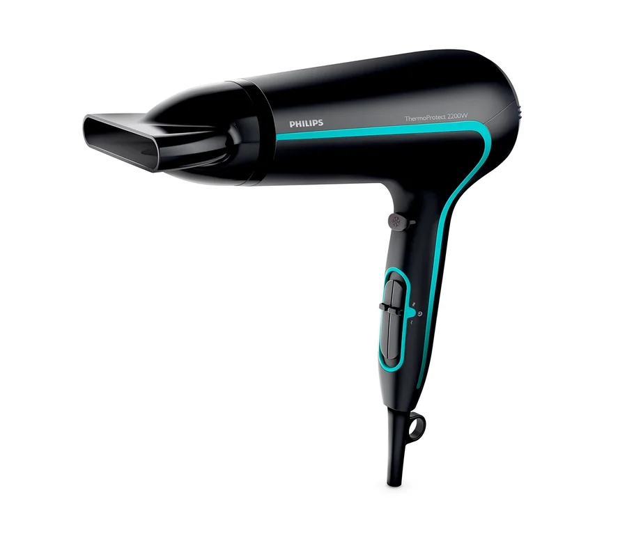 Schwarzer Philips-Haartrockner »ThermoProtect« HP8217/20.