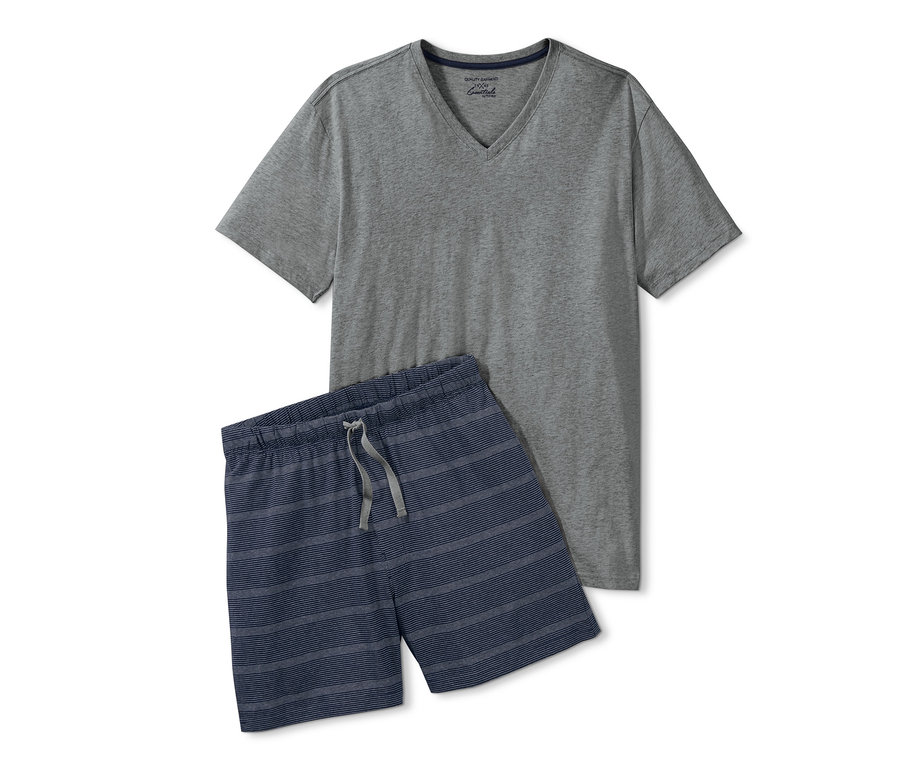 Grauer Shorty-Pyjama.