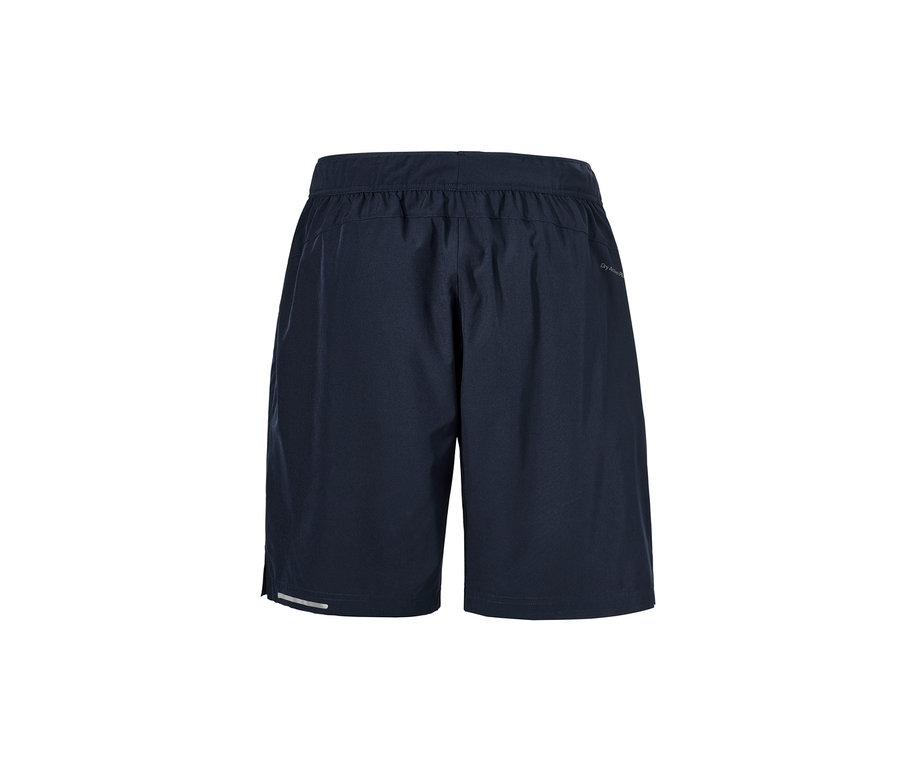 Marineblaue Sportshorts.