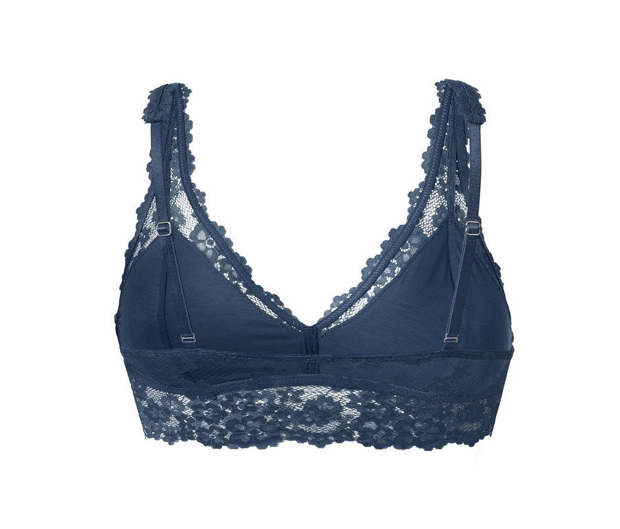 Detailansicht eines Spitzen-Bralettes.