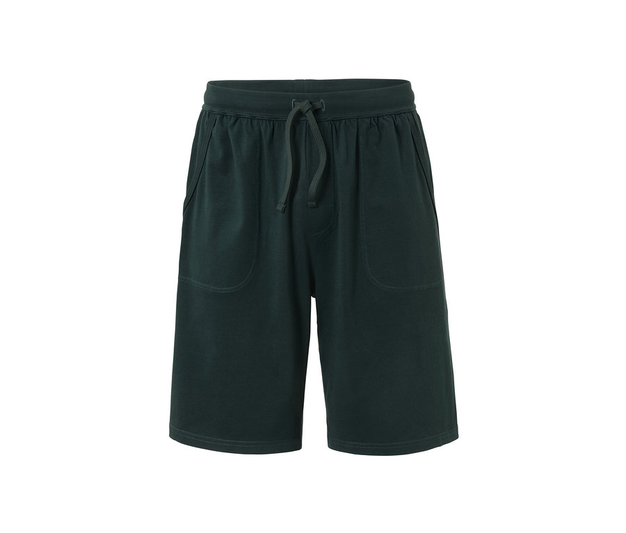 Detailaufnahme der kurzen Jersey-Relaxhose.