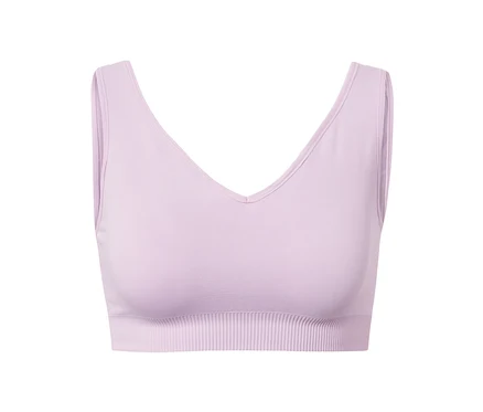 Ein rosa Seamless-Sport-Bustier.