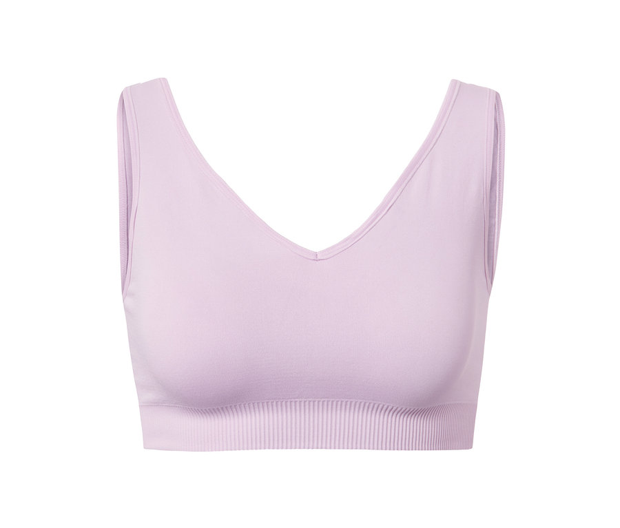 Ein rosa Seamless-Sport-Bustier.