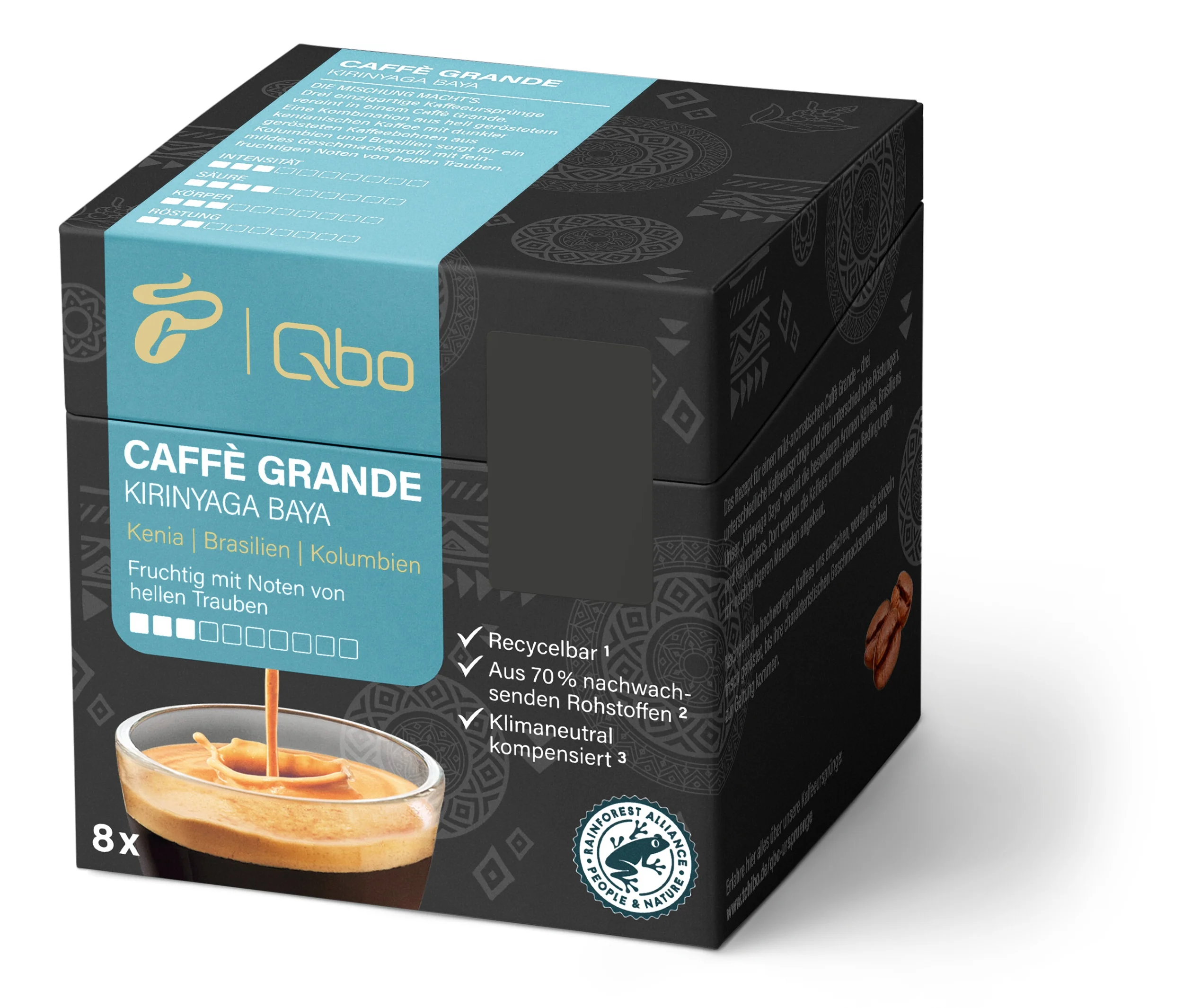 Qbo Caffè Grande Kirinyaga Baya - 8 Kapseln - Intensität: 3/10. Qbo Caffè Grande Kirinyaga Baya - 8 Kapseln - Intensität: 3/10 <![CDATA[Qbo Caffè Grande KIRINYAGA BAYA - 8 Kapseln Aufbewahrungshinweise: Unter Schutzatmosphäre verpackt. Kapseln günstig Kaufen-Qbo Caffè Grande Kirinyaga Baya - 8 Kapseln - Intensität: 3/10. Qbo Caffè Grande Kirinyaga Baya - 8 Kapseln - Intensität: 3/10 <![CDATA[Qbo Caffè Grande KIRINYAGA BAYA - 8 Kapseln Aufbewahrungshinweise: Unter Schutzatmosphäre verpackt.