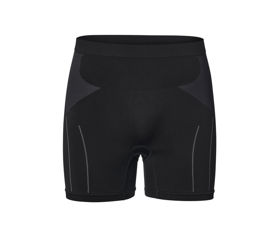 Schwarze Radunterhose.