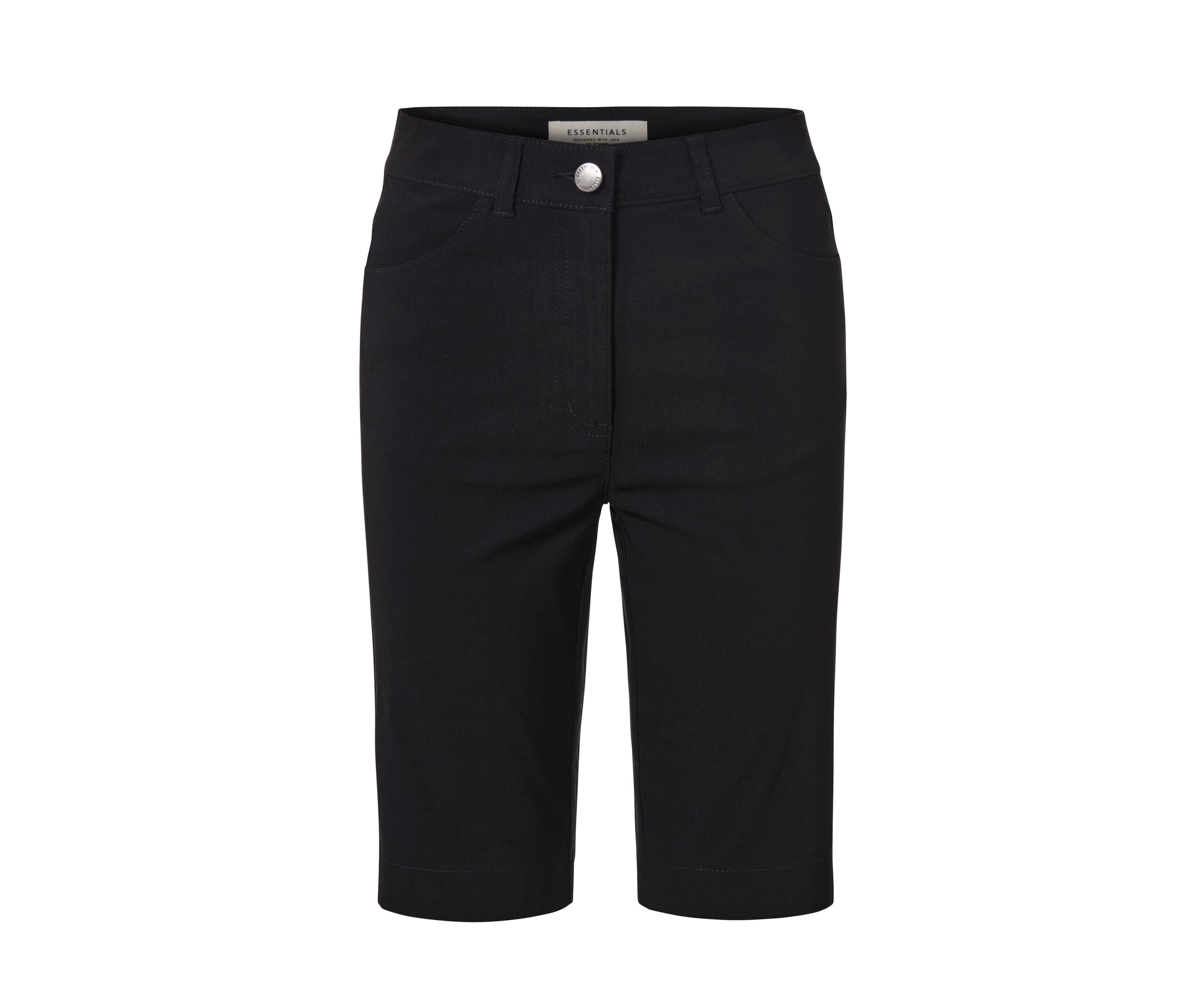 Tchibo - Bengalin-Bermudashorts - Damen - Gr. 38 - schwarz