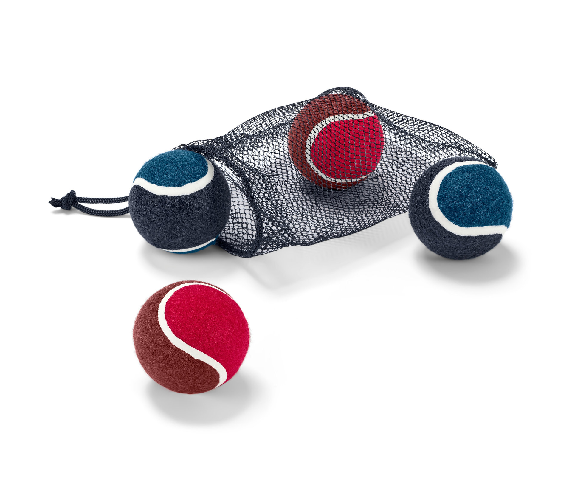 Tchibo - 4 Hunde-Spielzeugbälle - blau
