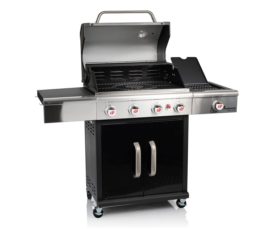 Landmann Gasgrill »Triton maxX BR 4.1« mit geöffnetem Deckel.