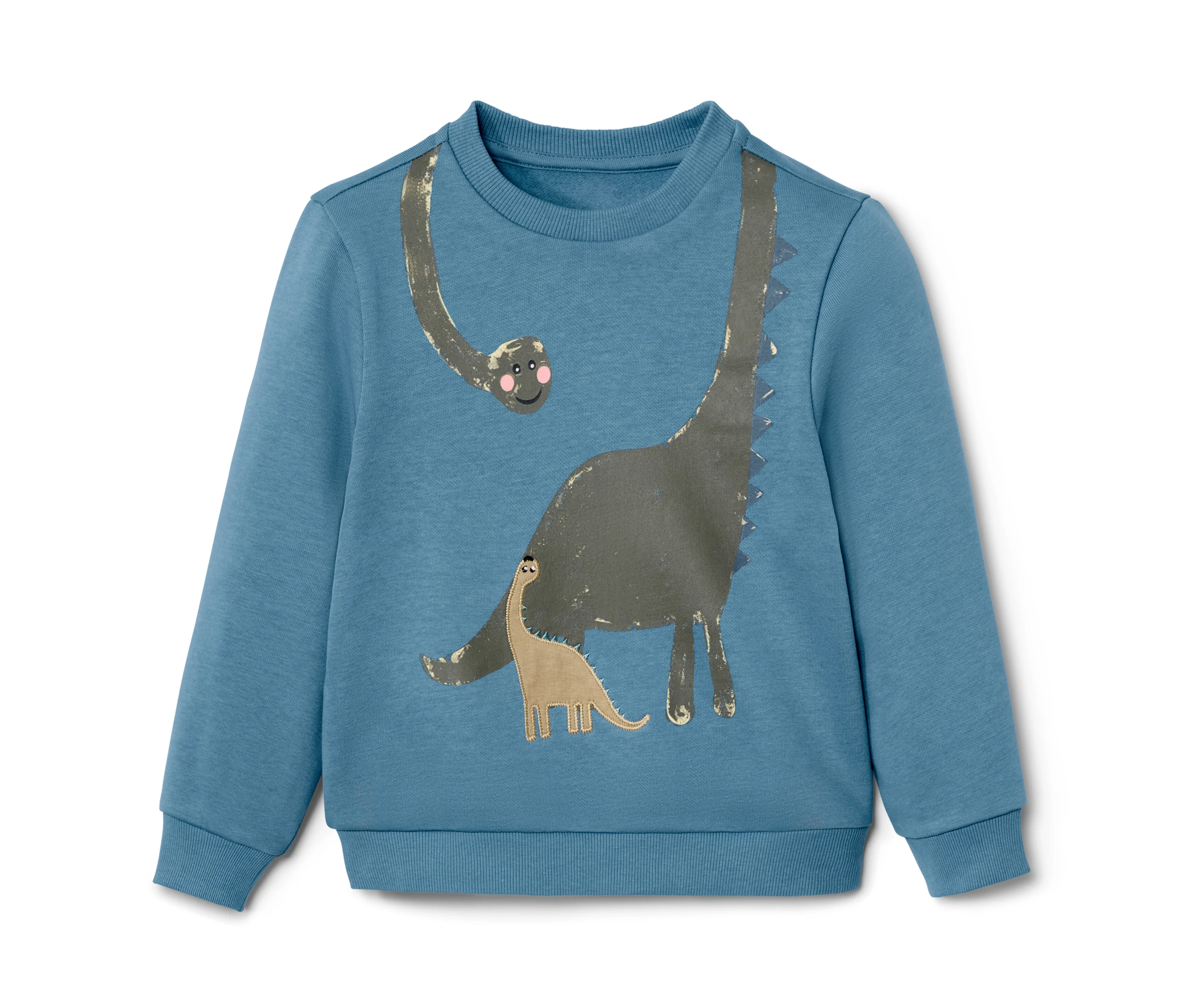 herren günstig Kaufen-Tchibo - Kinder-Sweater mit Dino-Applikation - Herren - Gr. 98/104 - blau. Tchibo - Kinder-Sweater mit Dino-Applikation - Herren - Gr. 98/104 - blau <![CDATA[Kinder-Sweater mit Dino-Applikation Farbe: Mittelblau mit tannengrüner Dino-Applikation Material: