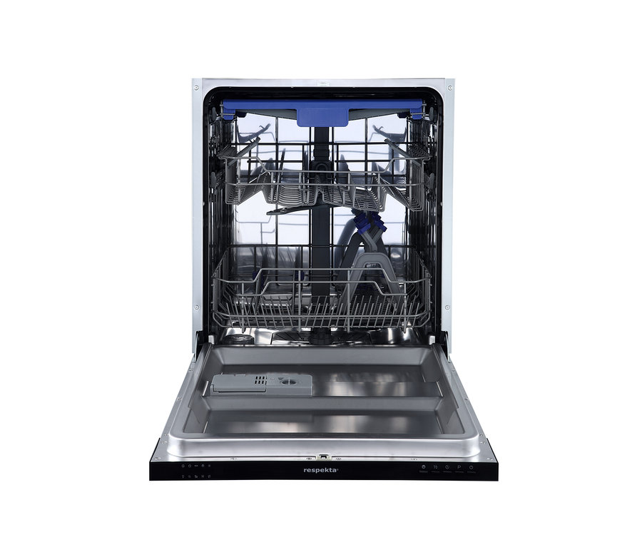 Offener Respekta vollintegrierter-Geschirrspüler »GSP60IBAV«, ca. 60 cm, E (von A bis G) mit Edelstahlinnenraum und zwei ausziehbaren Körben.