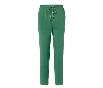 Grüne Loungewear-Hose mit Kordelzug.