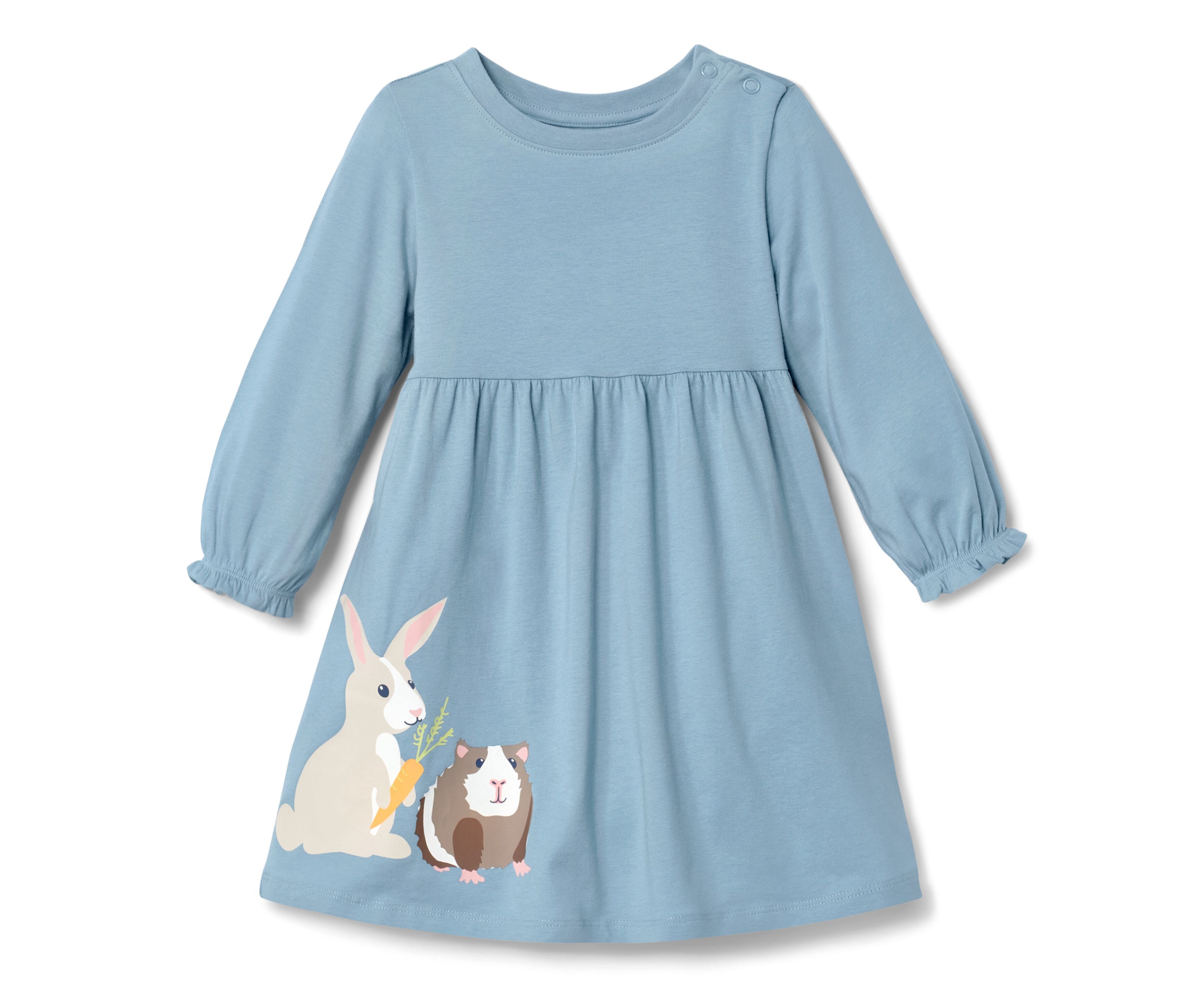 Tchibo - Kleinkind-Jerseykleid - Mädchen - Gr. 110/116 - hellblau