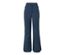 Blaue High-Waist-Skihose.