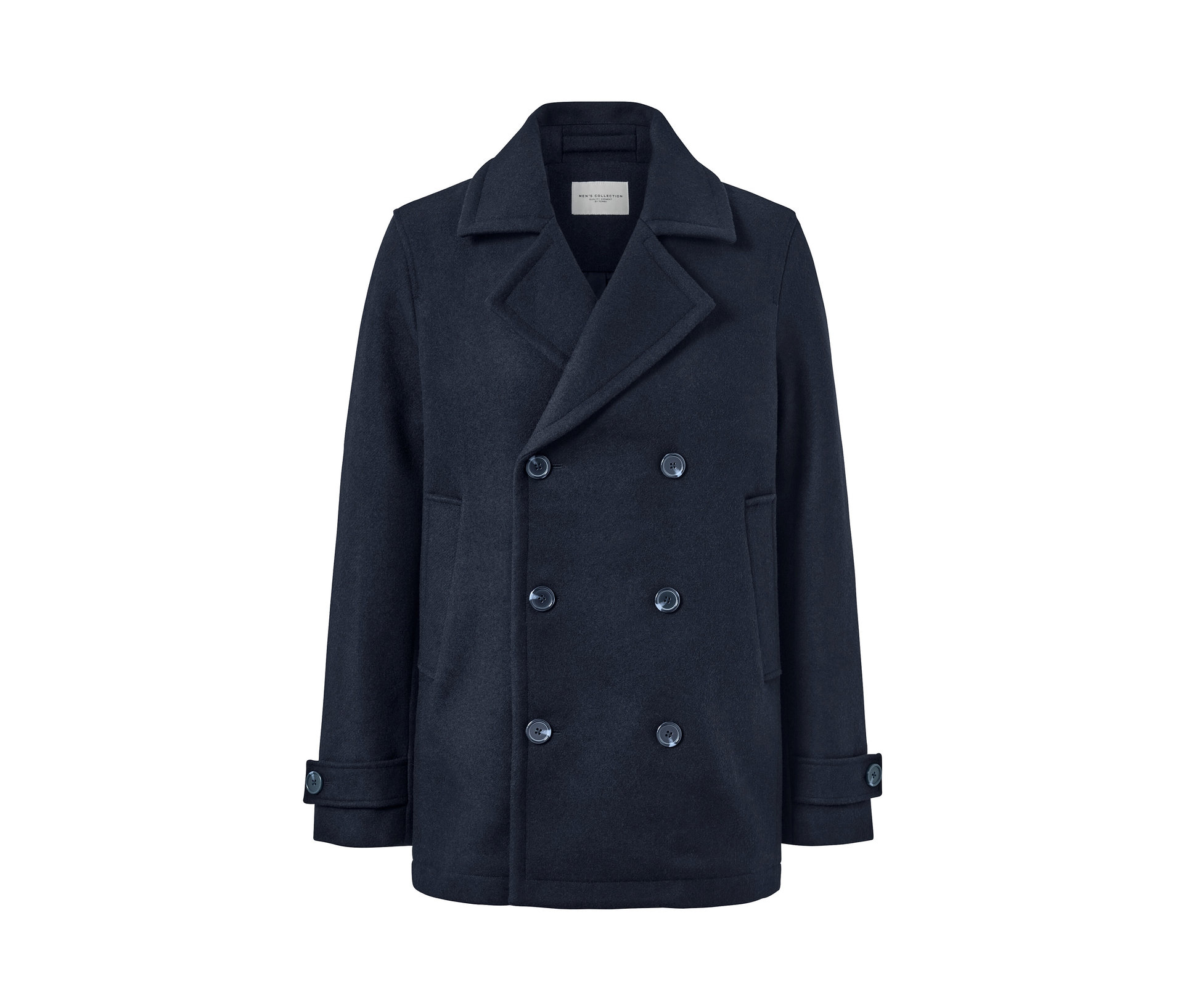 Caban-Jacke - Herren - Gr. L - dunkelblau - dunkelblau