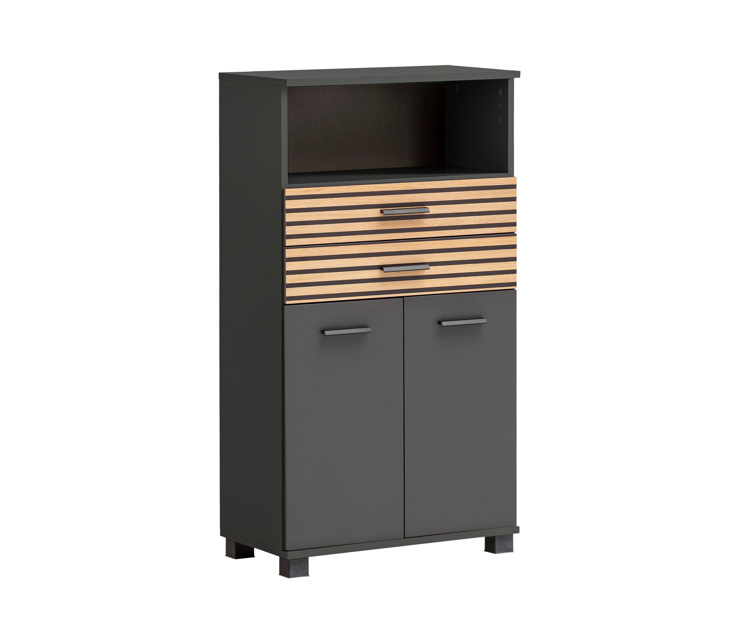 Thumbnail - Tchibo - Highboard »Katta« - 60x32,5x110,5cm - anthrazit - Holz / Metall / Kunststoff
