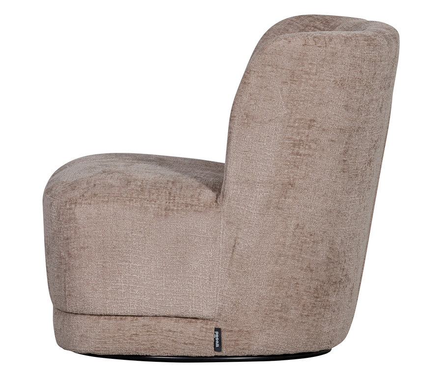 Seitenansicht des Woood Drehsessels »Atty«, sandfarben.