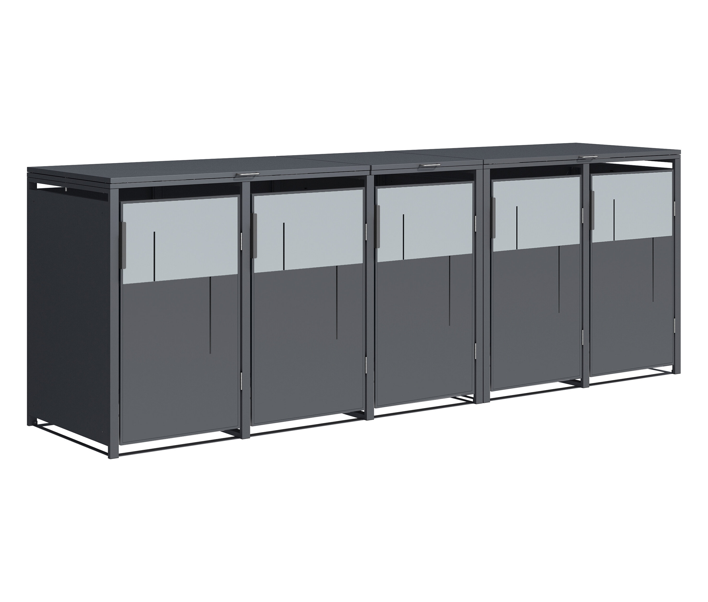Tchibo - Mülltonnenbox - 330x80x116cm - anthrazit -