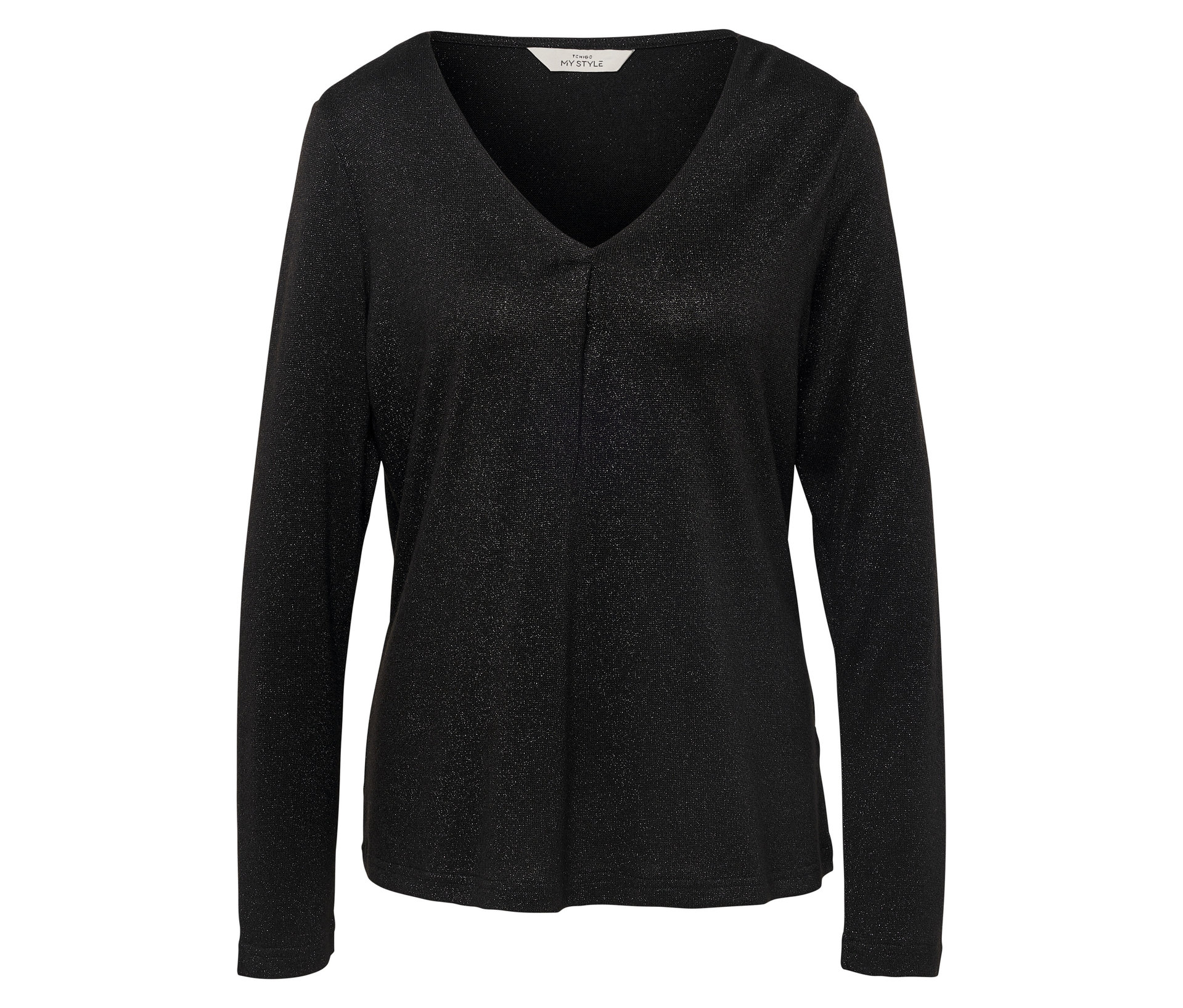 Glitzerndes Blusenshirt - Damen - Gr. XXL - silber - silber