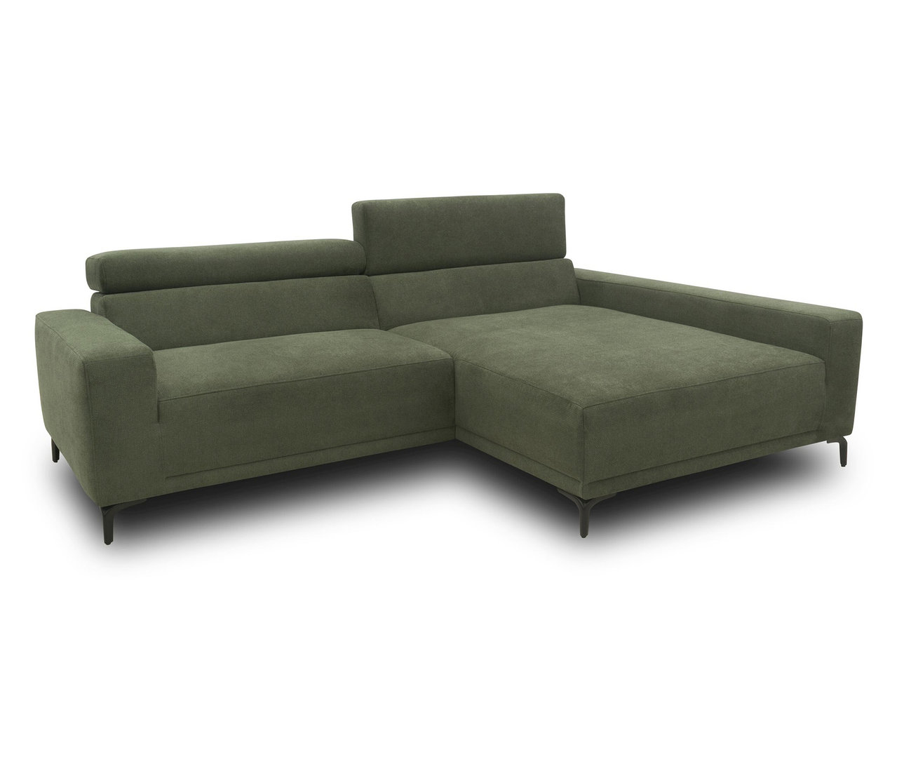 DOMO collection Sofa, grün rechts.