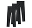 Drei schwarze Leggings liegen nebeneinander.