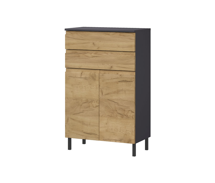 Kommode »Salinas«, graphit/eiche.