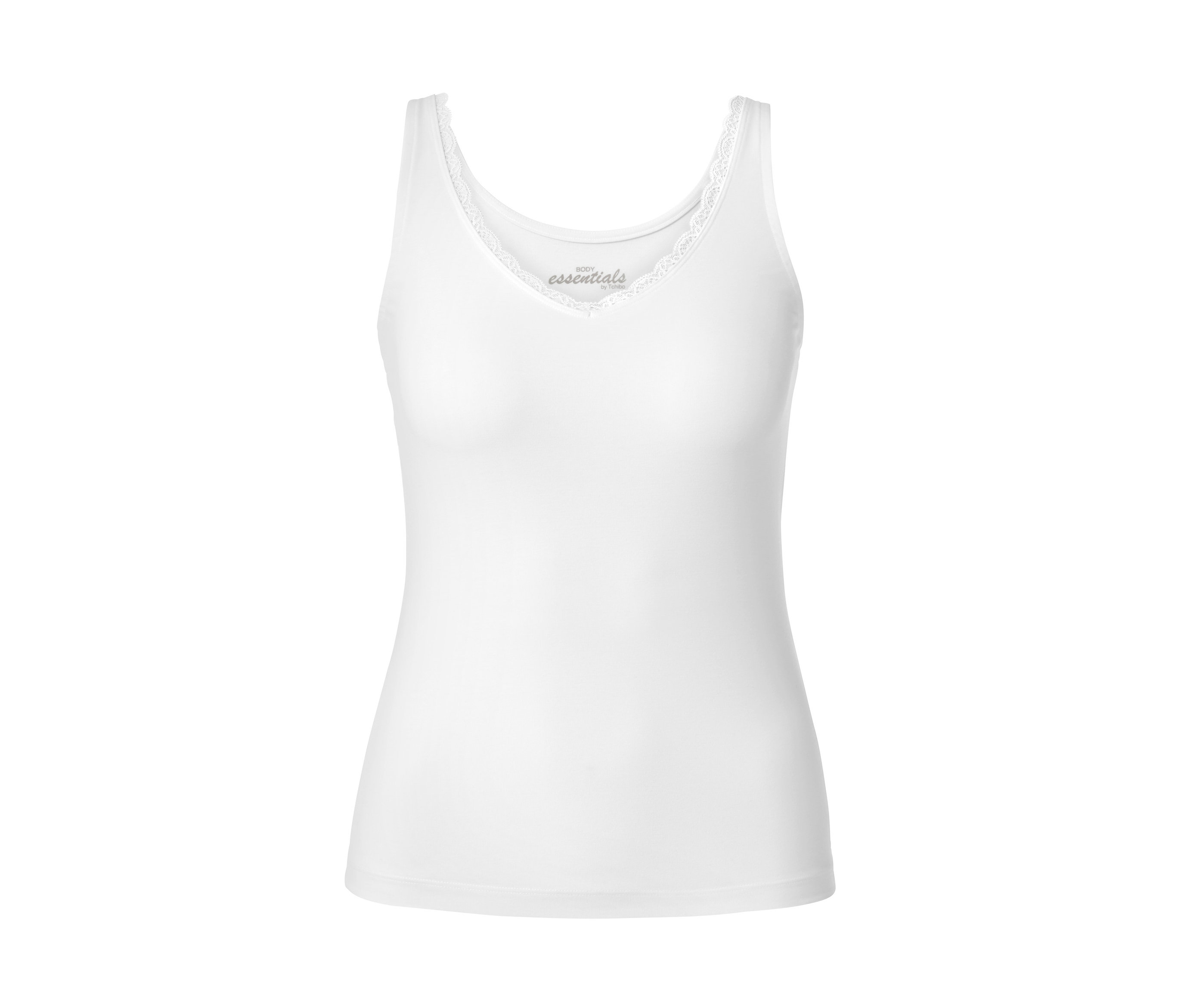 Tchibo - Hemdchen mit Bodyforming-Effekt - Damen - Gr. S - weiß