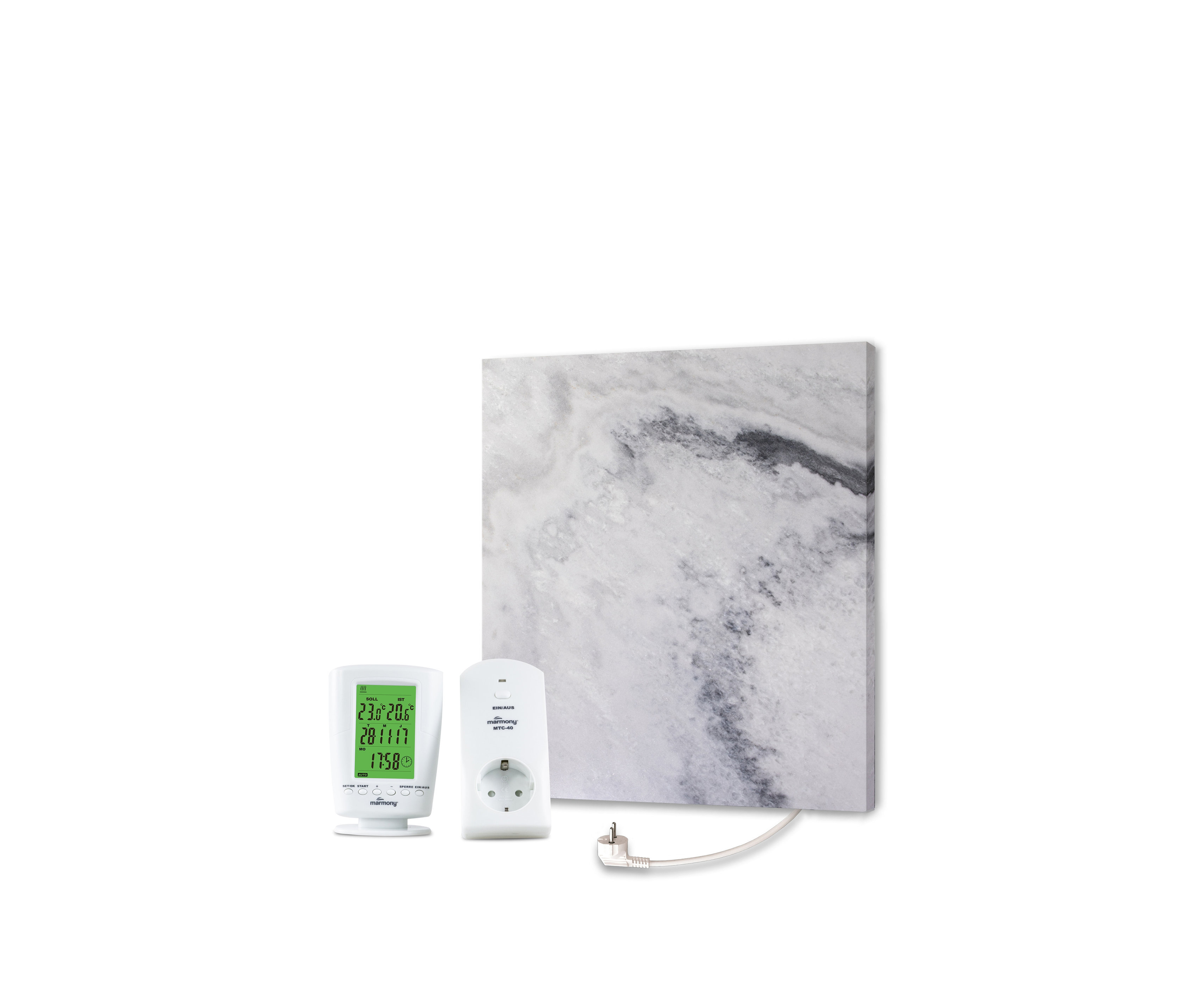 Tchibo - Marmony®-Infrarotheizkörper »Carrara-Optik C 480«, 500 Watt