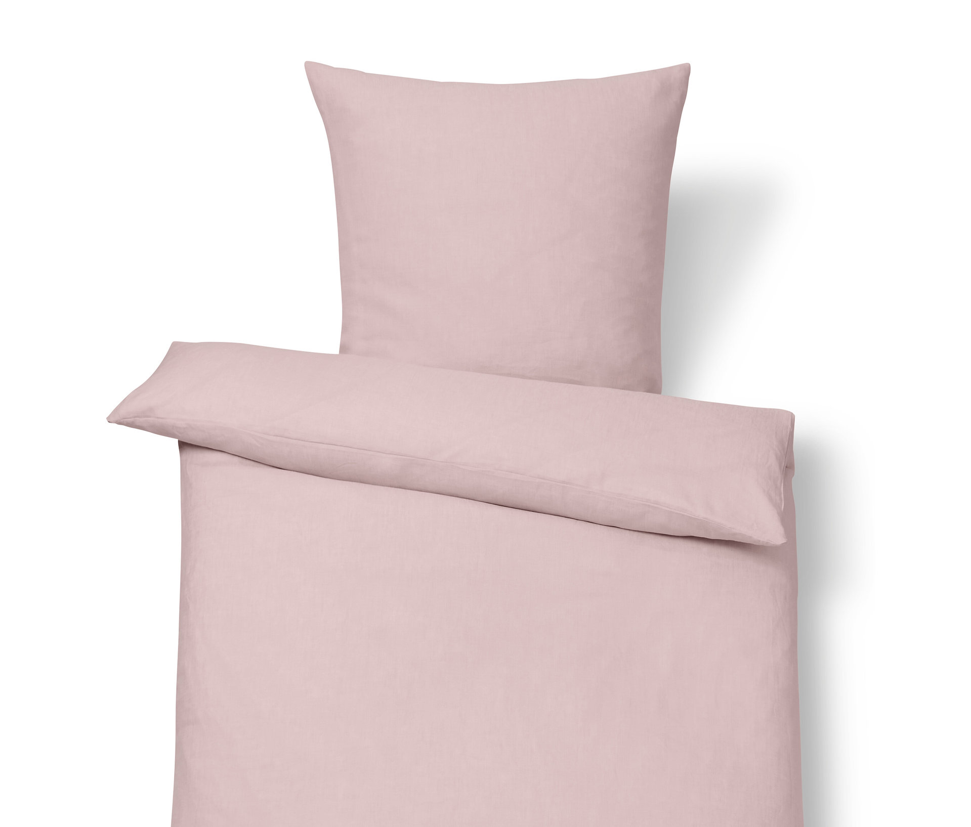 Leinen-Bettwäsche - rosé - rosé