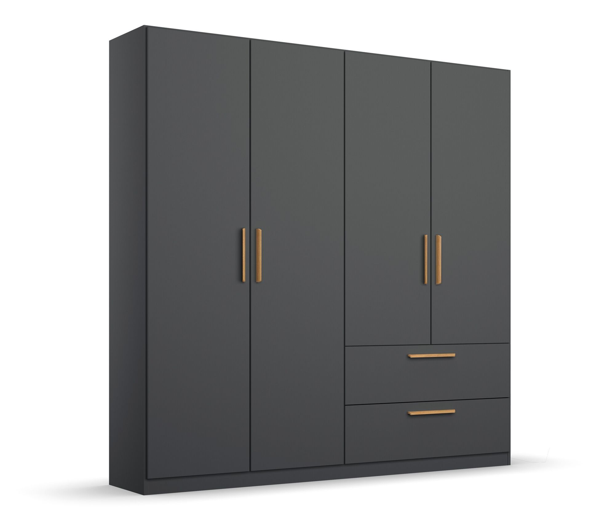 Thumbnail - rauch Drehtürenschrank »Skandi« - 181x54x210cm - grau - Holz