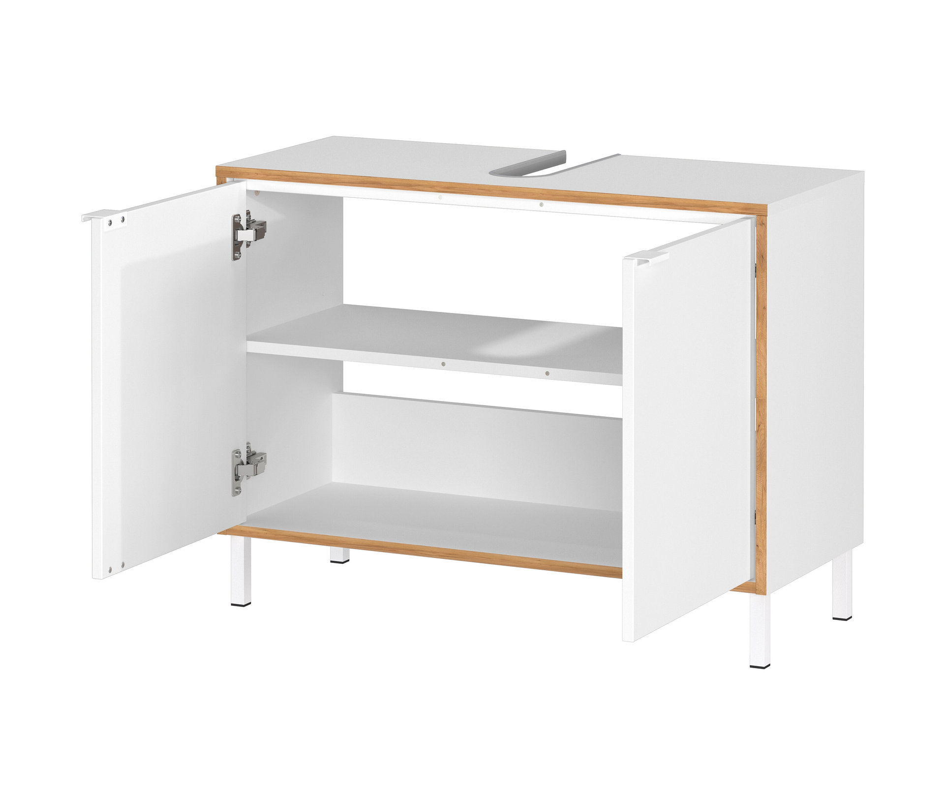 GERMANIA Waschbeckenunterschrank "GW-Topeka" 1 Stk. tlg. mit Siphonausschnitt
