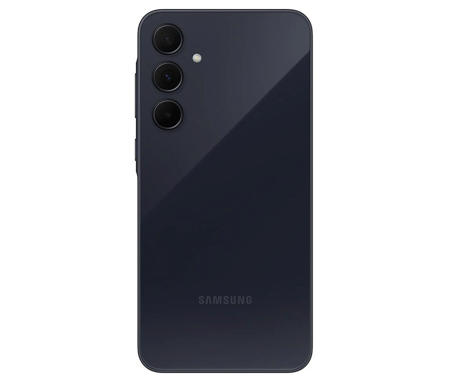 Rückseite des Samsung Galaxy A35 5G 128GB in Awesome Navy.