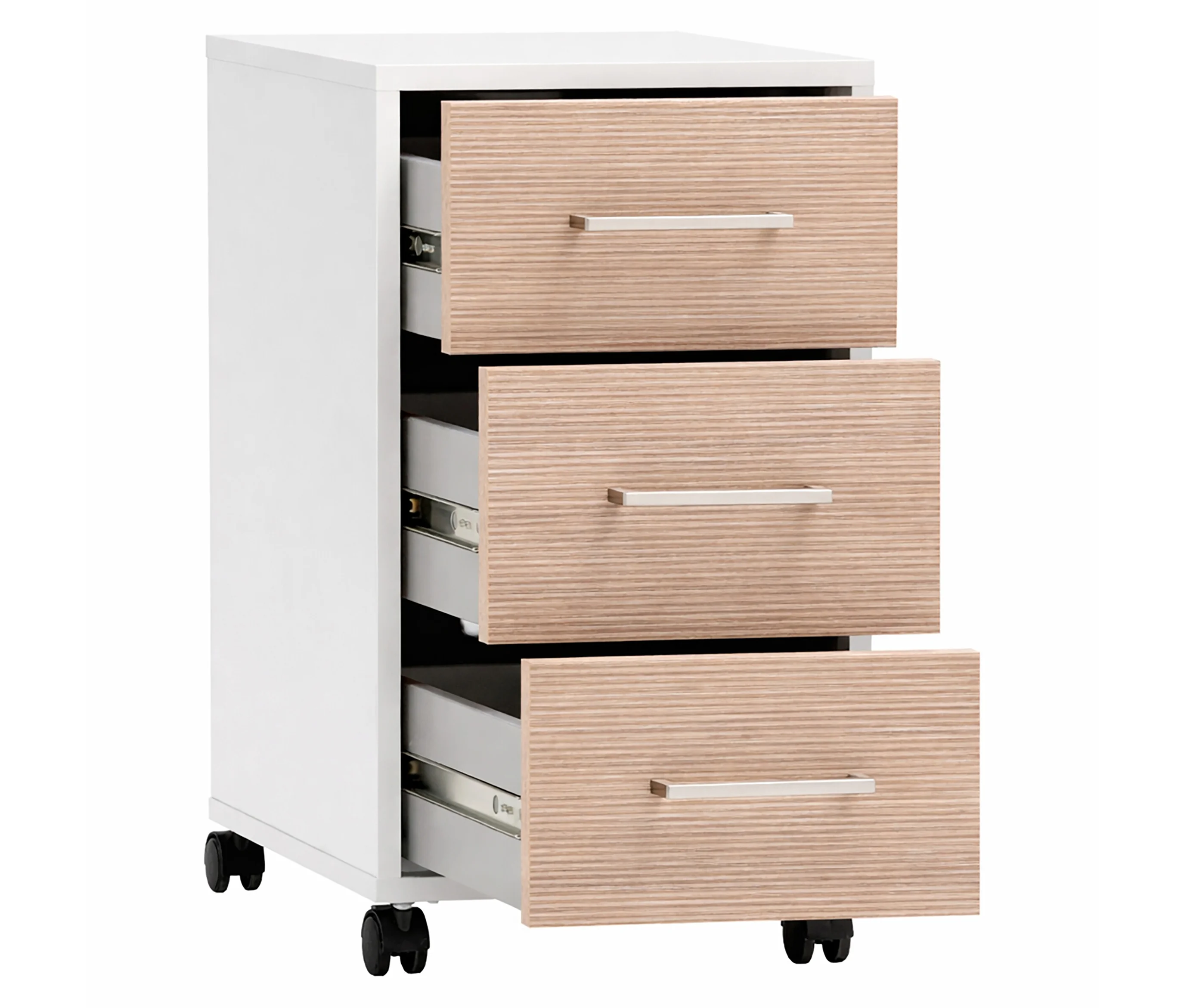 Tchibo - Rollcontainer »Metz« - 32,6x39,1x59,7cm - silber -