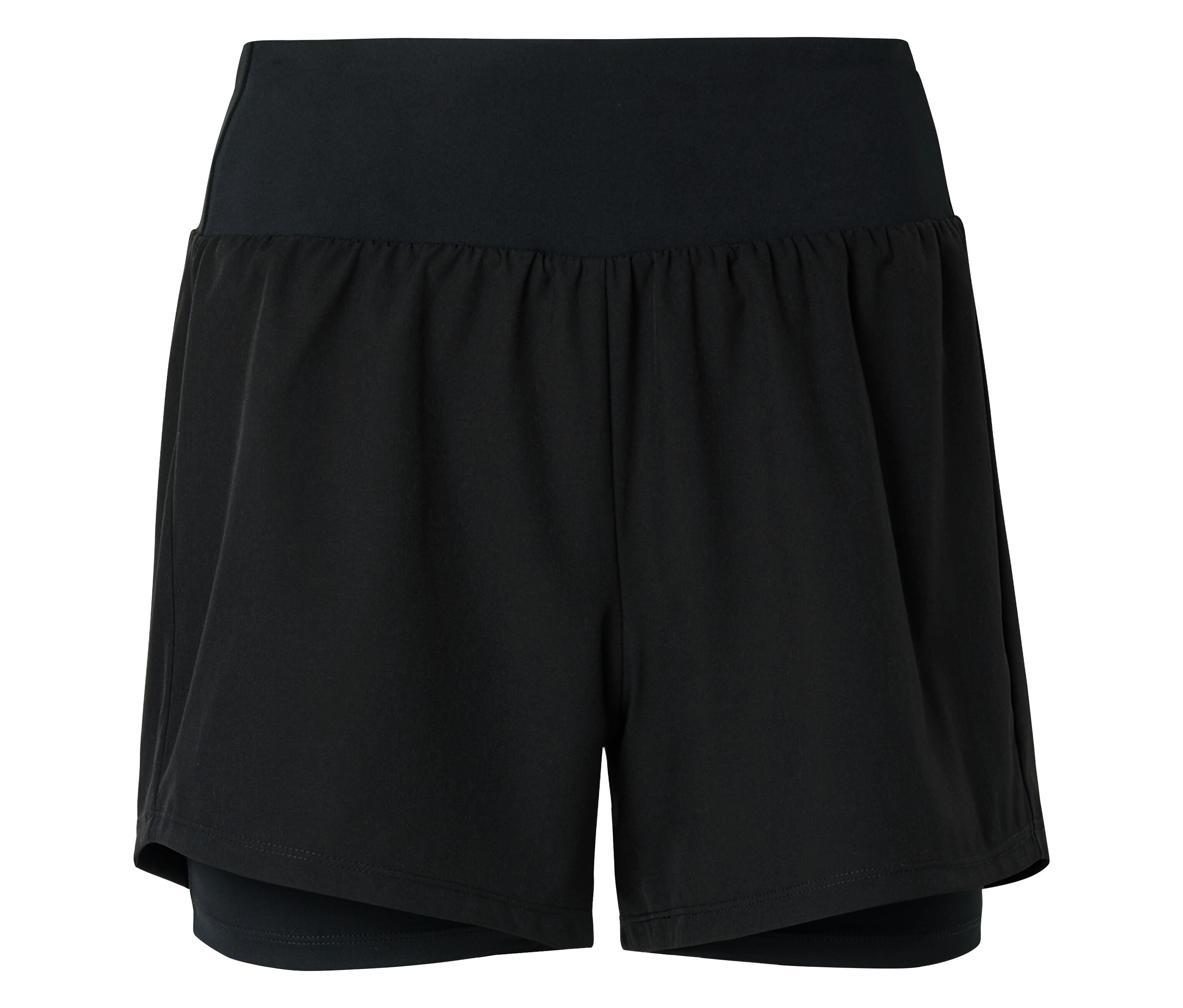 Tchibo - 2-in-1-Laufshorts - Damen - Gr. 42 - schwarz