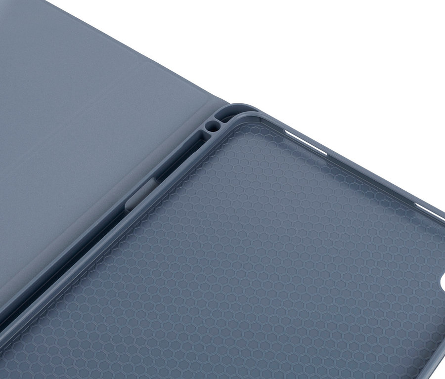Nahaufnahme der blauen Tucano UP Tablethülle für das Apple iPad 11.