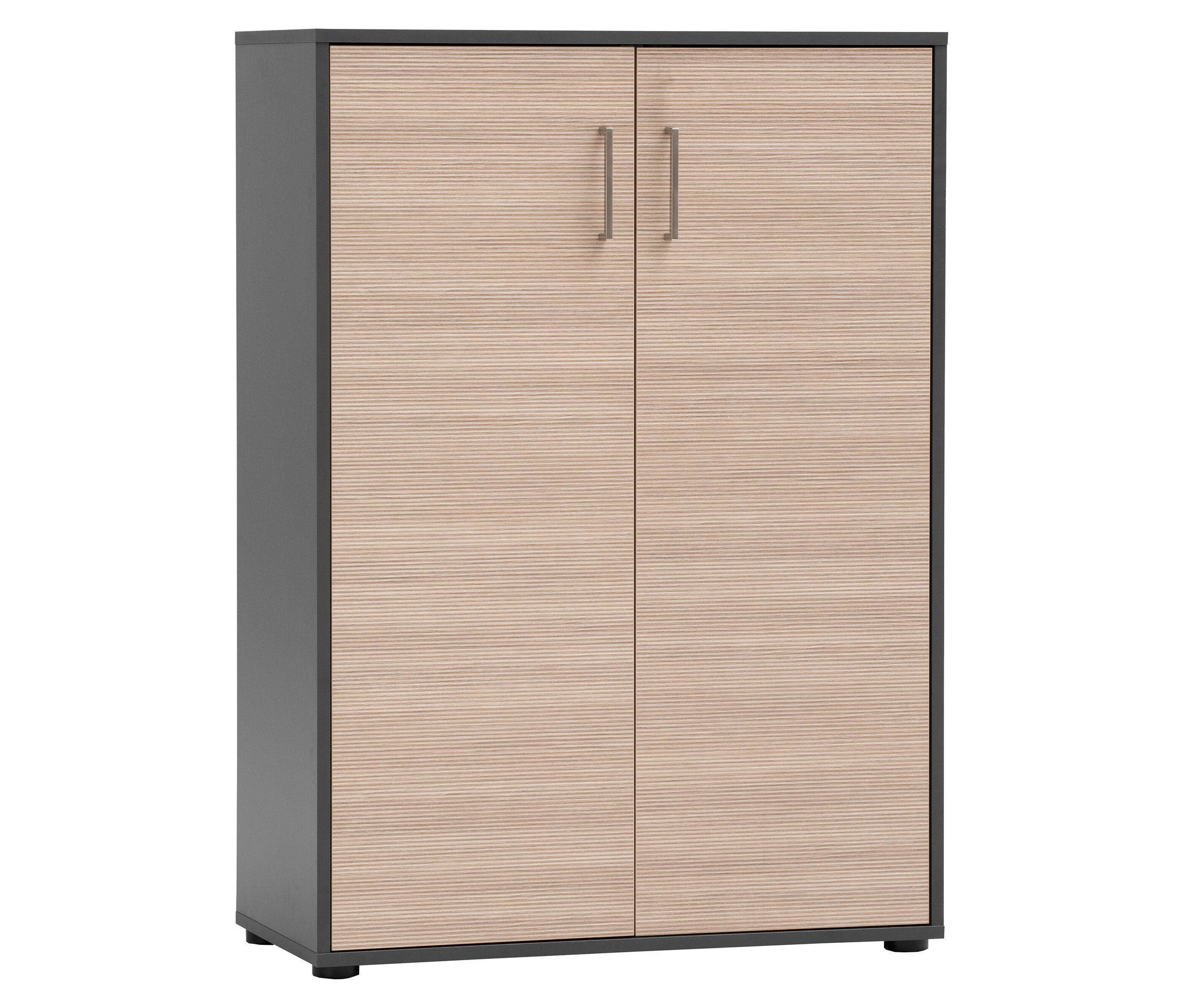 Tchibo - Aktenschrank »Metz« - 80,1x38,2x113,4cm - silber - - Holzwerkstoffe / Metall / Kunststoff