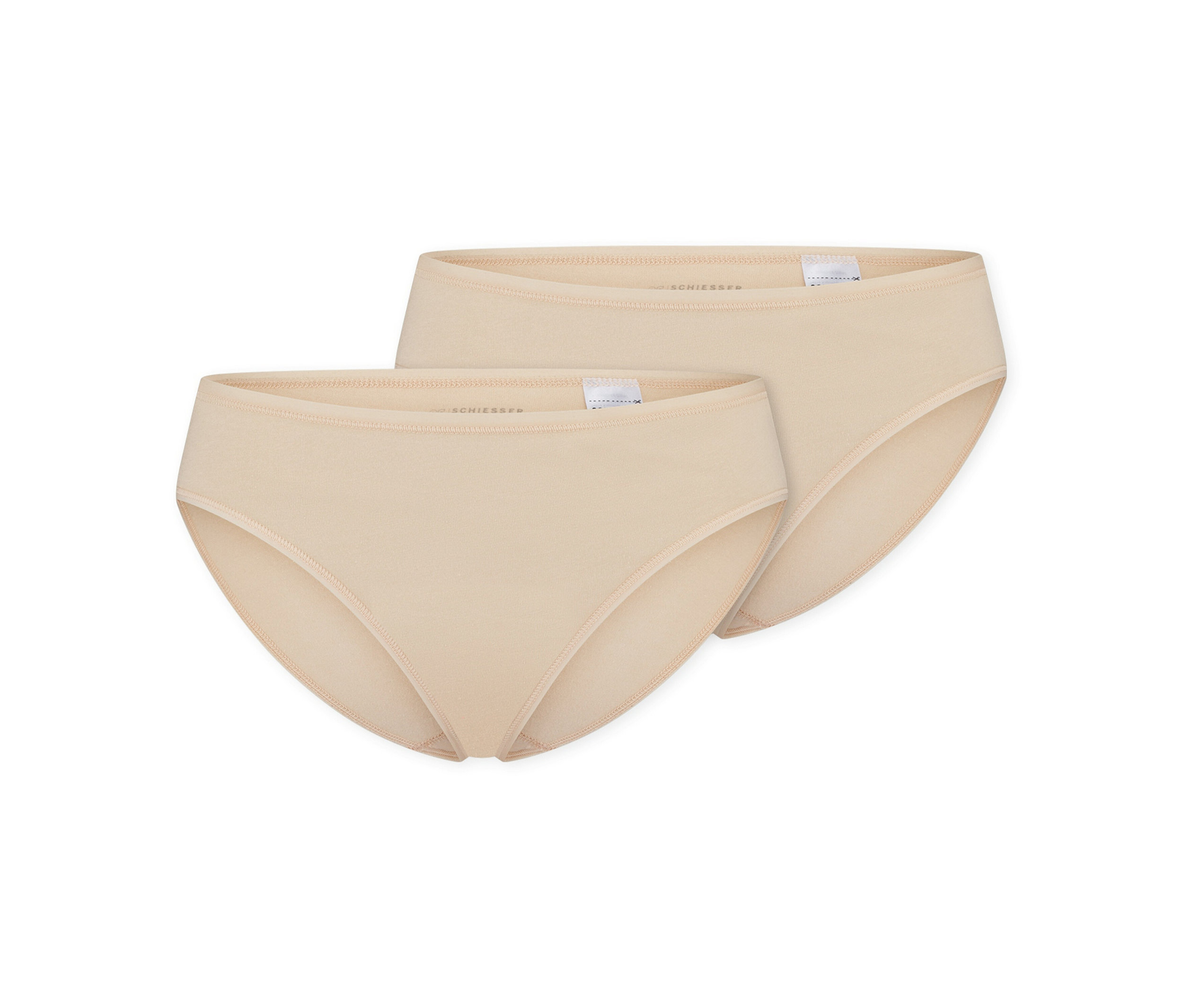 2 Schiesser Tai-Slips - Damen - Gr. 42 - braun
