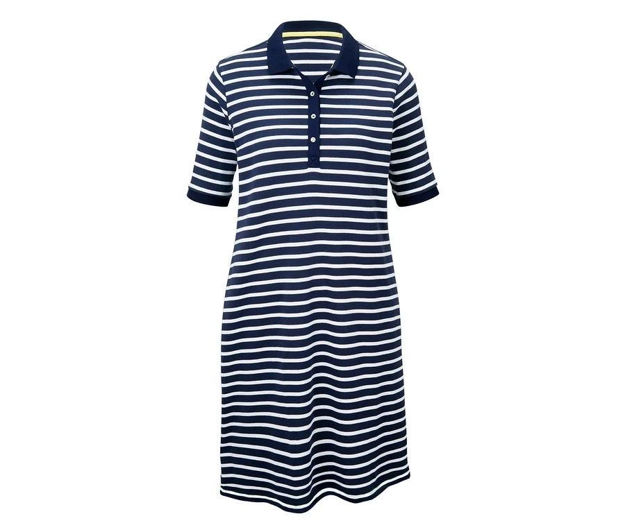 Gestreiftes Polokleid.